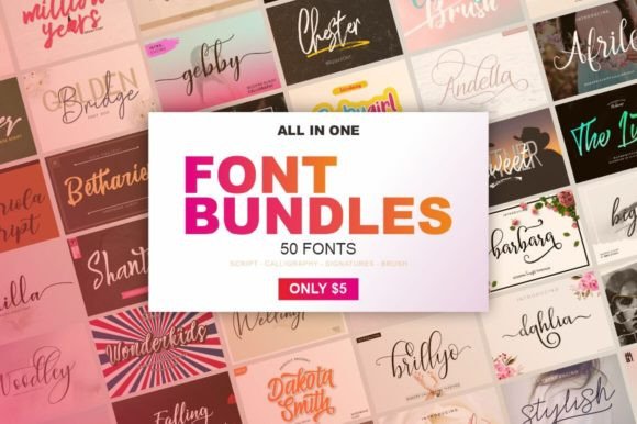 Download All in One Font Bundles - Font Collection