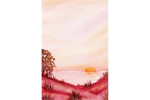 Download Aesthetic Sunset in the Beach with Grass - Sunset Collection